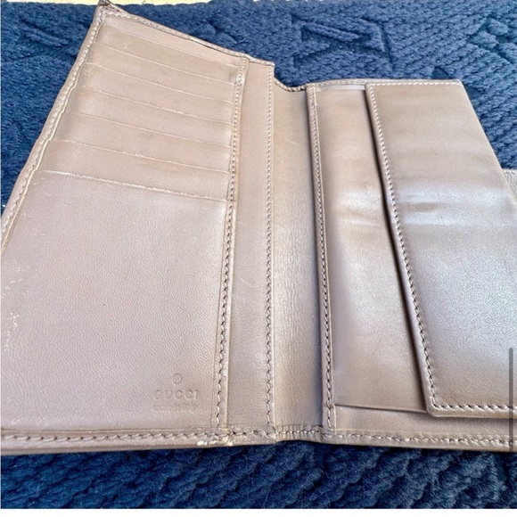 Authentic Gucci GG Monogram Continental Long Wallet - Picture 9 of 12